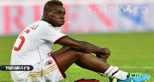 تغريم بالوتيلي عشرة آلاف يورو بسبب تصرفه غير اللائق تجاه جماهير كالياري بالدوري الإيطالي
